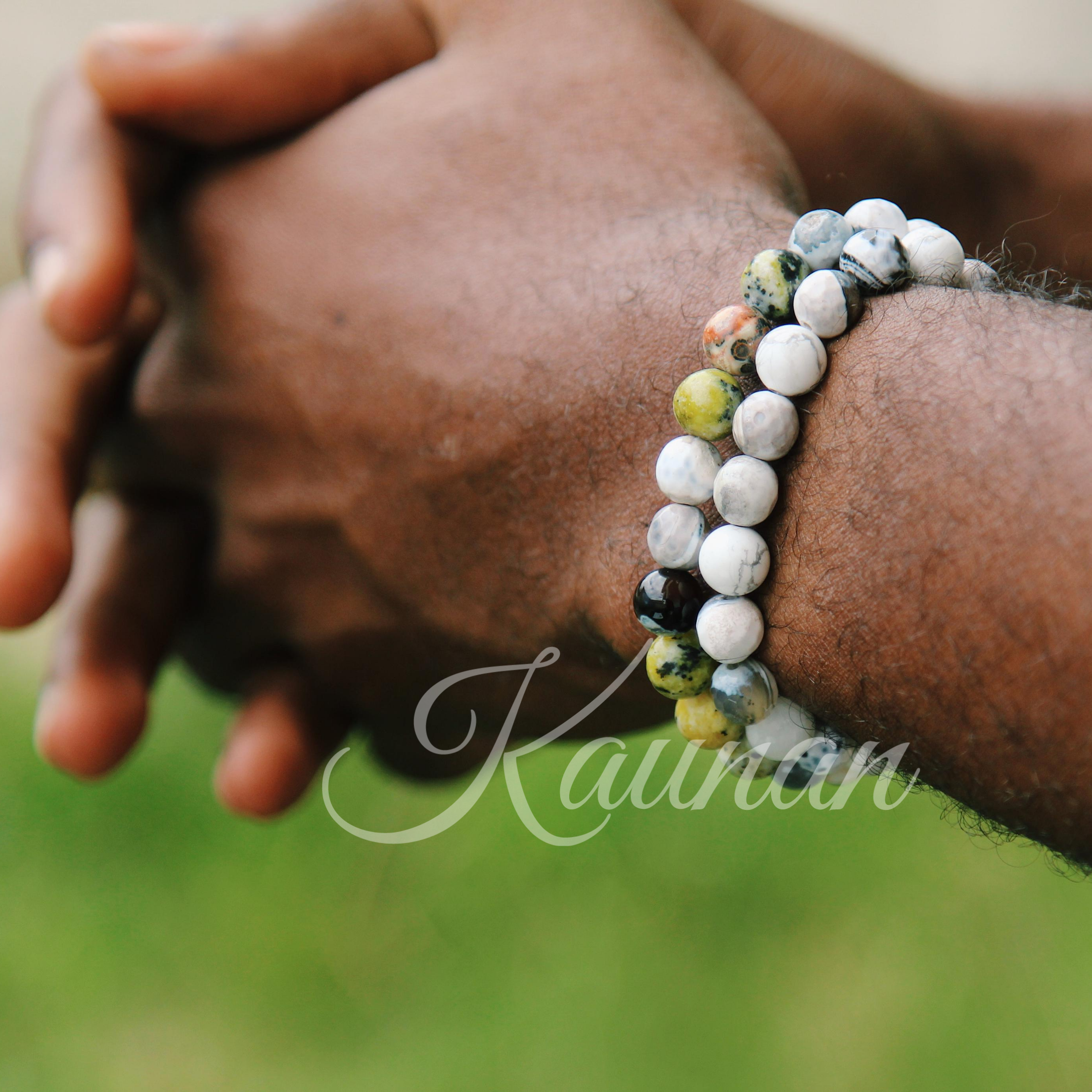 Bracelet en perles naturelles de jaspe