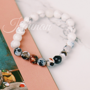 Bracelet en perles naturelles de jaspe